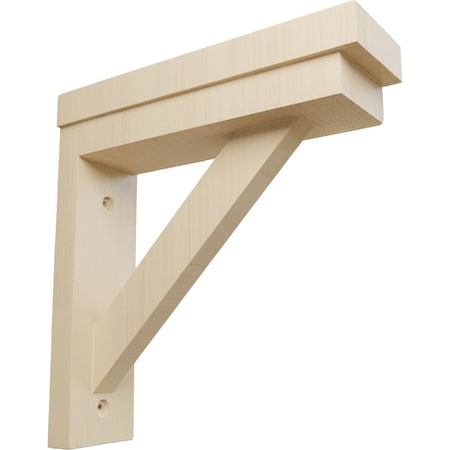 Ekena Millwork 2 1/2"W x 8 3/4"D x 8 1/4"H Traditional Shelf Bracket, Rubberwood BKT02X08X08TRRW